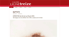 Desktop Screenshot of galerielignetreize.ch